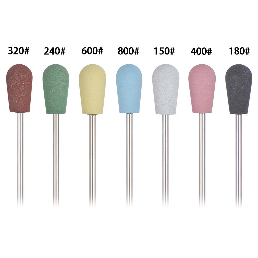 Резиновая силиконовая фреза для маникюрных камней, сверла для ногтей, маникюрные аксессуары, буфер для ногтей, полировщик, шлифовальный инструмент