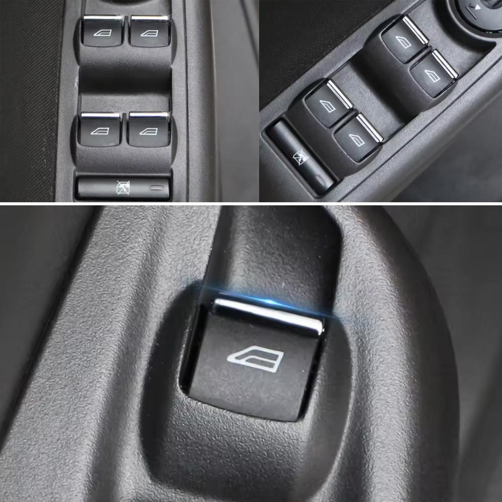 Хромированная накладка на кнопку стеклоподъемника из АБС-пластика для Ford Focus 2 3 MK2 MK3 2005 - 2018 Панельная наклейка Автоаксессуары