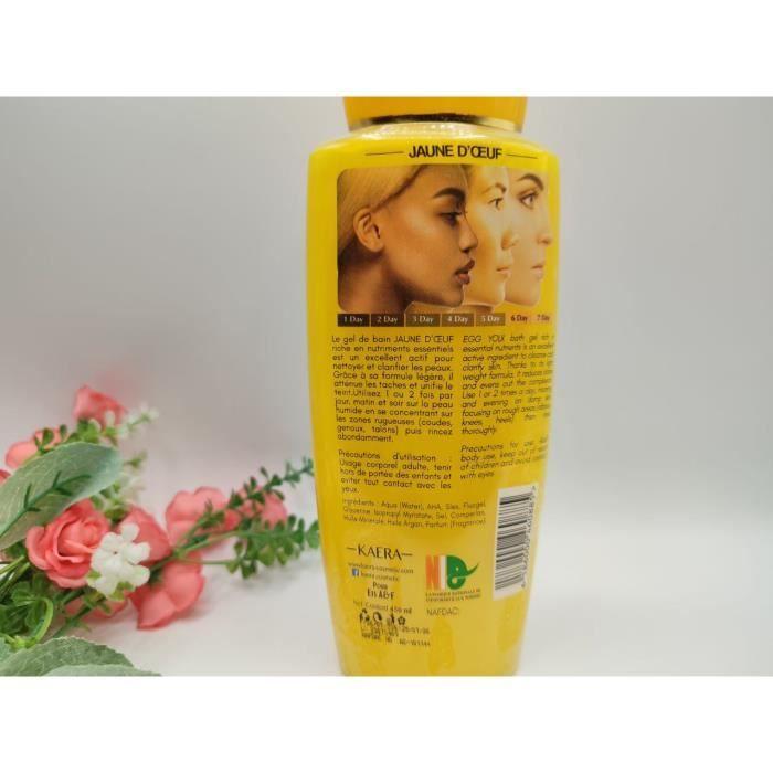 Gel Douche - Jaune D'oeuf - 500ml - Éclaircissant - Gommant - Exfoliant