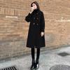 Cotvotee Red Wool Coat Women Autumn Winter 2023 Vintage New Turn Down Collar Long Coats Casual Long Sleeve Horn Button Jacket
