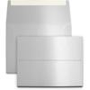 100 Pack Silver Metallic A7 Envelopes - Self Seal - Measures 5 1/4" x 7 1/4" - Premium 28lb Bond Shimmer Stock - For Wedding, Anniversary, New Year