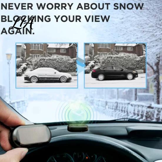 USB Output Car Charger Portable Solar Windshield De-Icer with Output, Electromagnetic Molecular Anti-Freeze Deicing Equipment Snow Protector