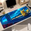 Kawaii Anime Pokemon Pikachu Extended Mousepad Soft Rubber Waterproof Desk Pad Laptop Gaming Mouse Mat Home Office Accessories