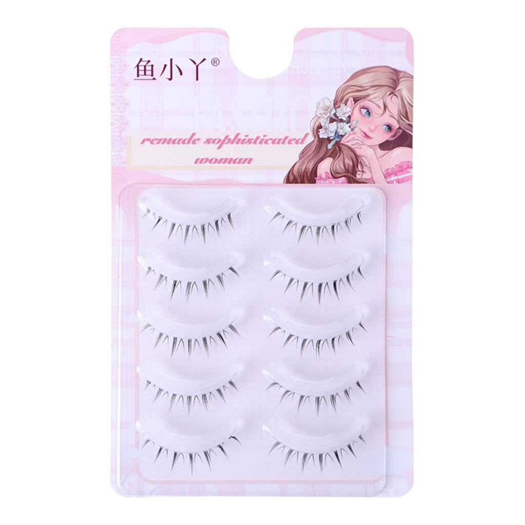 4-6mm Realistic Lower Eyelashes Soft Manga Bottom Cluster Lashes Curled from Morning Till Night