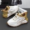 Новый дизайн массивные кроссовки мужские закрытые туфли модные повседневные увеличенная внутренняя платформа роскошные кроссовки Zapatos