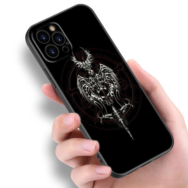 Чехол для телефона Devil Satan Art для Apple iPhone 13 12 Mini 11 Pro XS Max XR X 8 7 6S 6 Plus SE 2022 2020 5S 5 Мягкий черный чехол из ТПУ