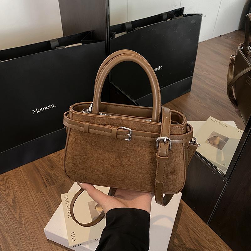 Популярная в этом году маленькая женская сумка осень-зима 2025, новая матовая ретро сумка-мессенджер, повседневная портативная сумка-ведро