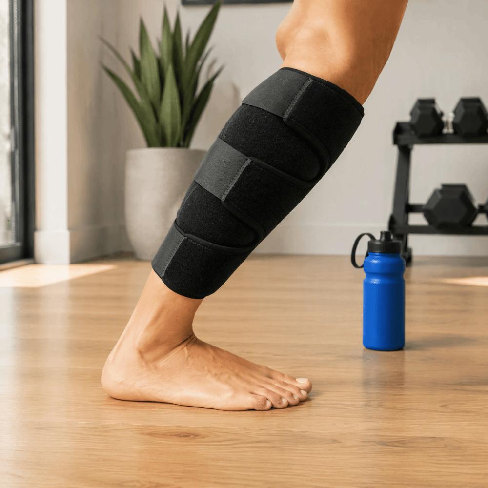 2pcs Neoprene Material Lower Leg Wrap Breathable Material Leg Wrap Protector Running