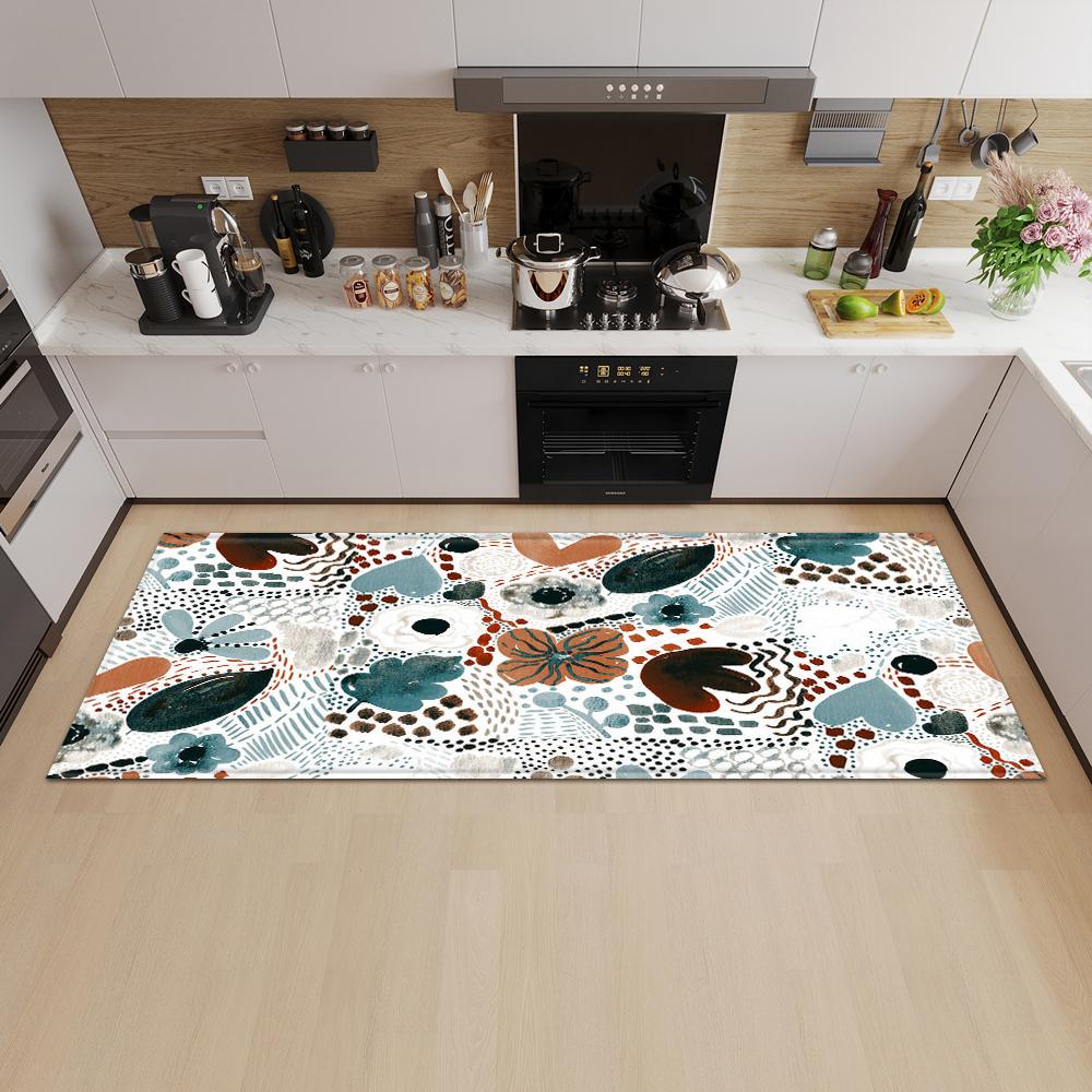 Кухонный коврик Коврик для входной двери Гостиная Спальня Длинный ковер Коридор Нескользящий пол Детский ковер