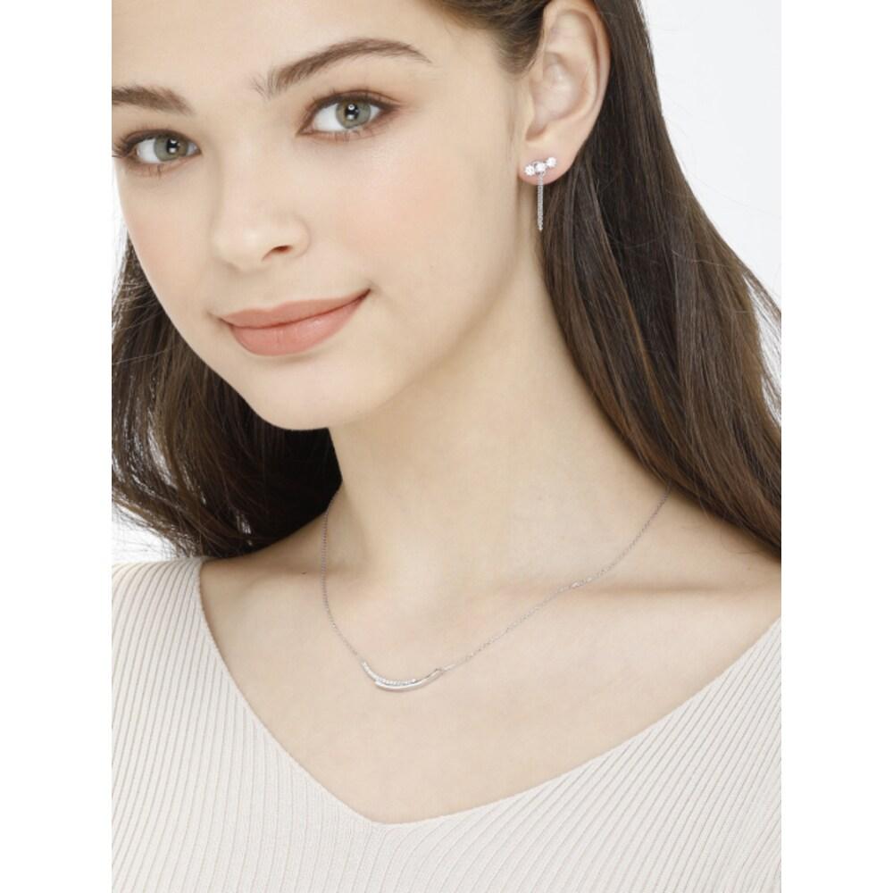 Line Silver Necklace Gisvnn009