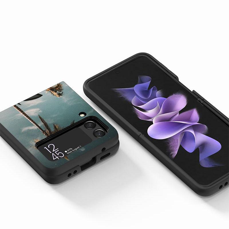 Чехол с логотипом аниме «Дракон» для Samsung Galaxy Z Flip 3 5G ZFlip Z Flip 4 ZFlip3 zflip Flip4 Flip3, черный чехол