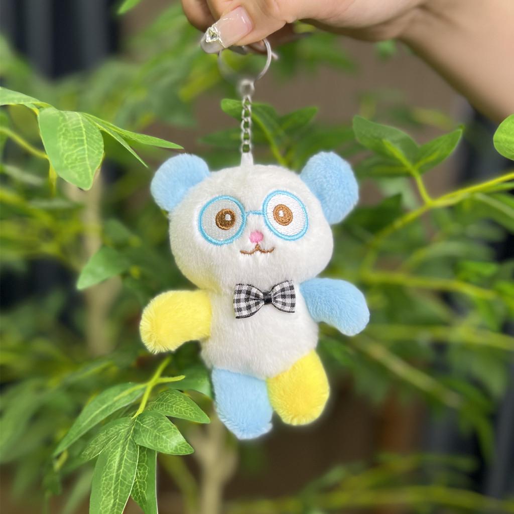 Plush Colorful Whimsical Bear Doll Keychain In Various Colors For Kids Adults And