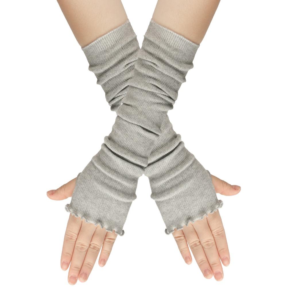 Stretchy Fingerless Gloves Long Design Arm Sleeve Y2K Punk Gloves Y2K Aesthetic