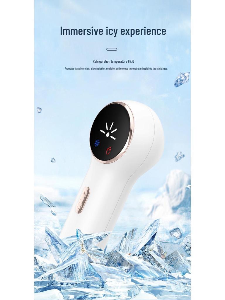 Горячий и холодный ледяной молоток для лица: Минимизатор пор и устройство для светотерапии красным/синим светом