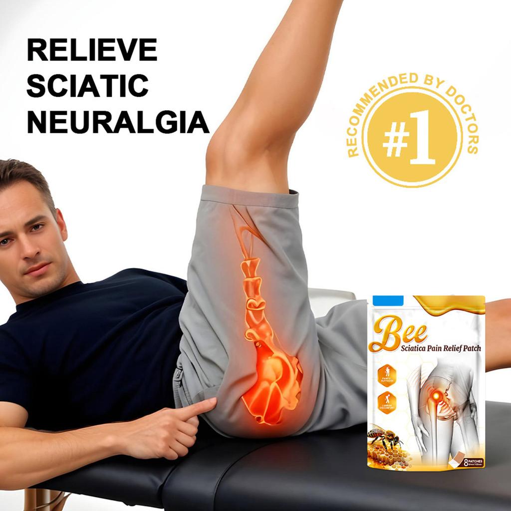 Plaster Application Of Bee Sciatic Patch Alleviates Sciatic Nerve Discomfort