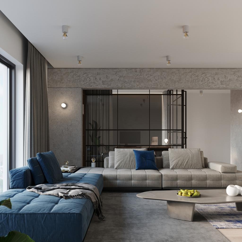 Kinkiet Salgado 1 E27 Szary Beton Sollux Sl.0679
