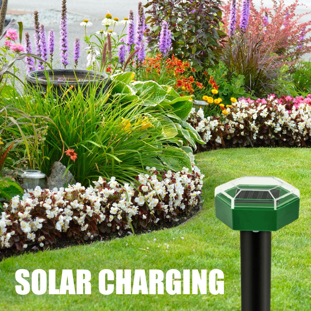 4 шт. Солнечный отпугиватель кротов, ультразвуковой, наружный, водонепроницаемый, звуковой, отпугиватель кротов, грызунов, сусликов