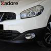Для Nissan Qashqai+2/Dualis Ti Facelift 2010 2011 2012 2013 Хромированные Автомобильные Аксессуары Передняя Противотуманная Фара Противотуманный Свет Лампа Накладка Декоративная