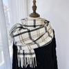 Plaid Scarf for Women - Versatile Autumn/Winter Shawl, Student-Friendly Warm and Stylish Couple's Neck Warmer