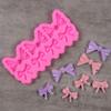 Chocolate Candy Sugar Craft Large Small Bowknot Paste Mold Cake Decorating Tools Art Silicone Soap Mold Gift for Baking