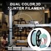 Макаронный Цветной Пластик для 3D-принтера PLA, 1 кг, 1,75 мм, Матовый Радужный Градиент, Неотражающий Материал для Печати, для DIY-проектов, Моделей и Поделок