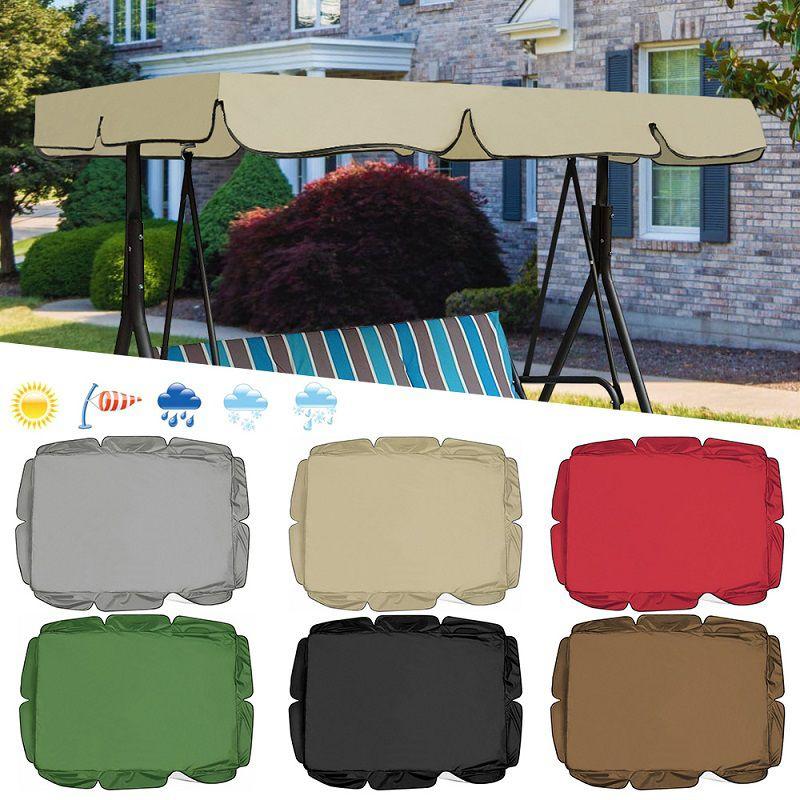 Anti-uv Swing Seat Canopy Cover With Bandages For Outdoor Use