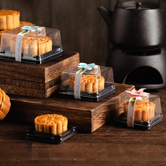 Коробка для торта «Луна», прочная квадратная форма, 2 цвета, коробка для печенья, экономия места, контейнер для торта, контейнер для торта, сувениры для вечеринки