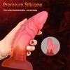 Mixed Color Lifelike Big Thick Penis Simulation Female Fake Penis Anal Plug Sex Toys