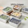 Stainless Steel Kitchen Food Contact Materials Refrigerator Storage Box with Lid Seasoning Jar Fresh-keeping Box
