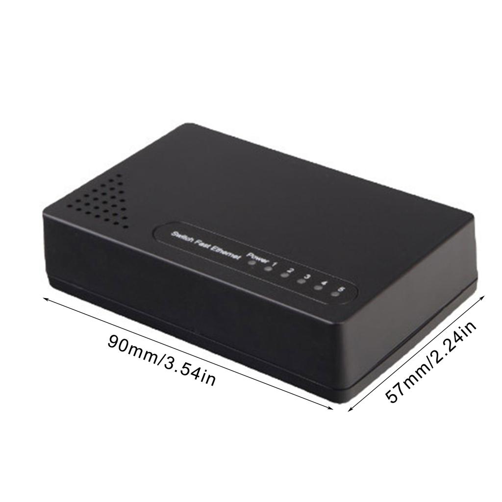 5-портовый 10/100 Мбит/с коммутатор Fast Ethernet Настольный Ethernet-разветвитель Ethernet-концентратор RJ45 Неуправляемый сетевой разветвитель для офиса