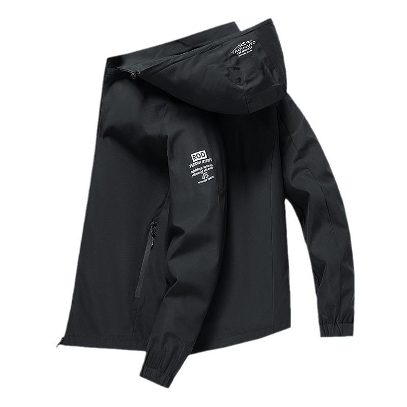 Куртка мужская весна и осень куртка со съемным капюшоном мужская куртка для бокса куртки с капюшоном куртки для активного отдыха ветрозащитные куртки