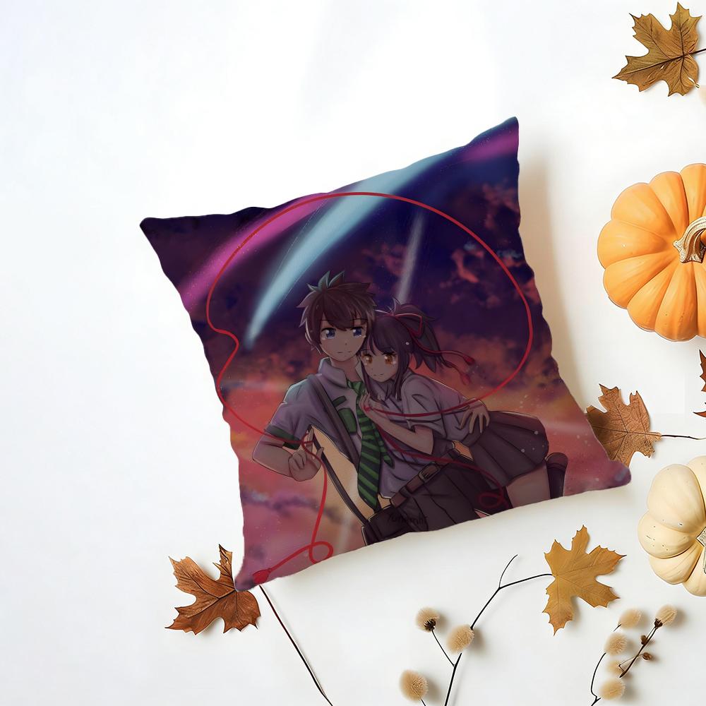 YYour Name Cushion Cover Washable Linen Pillowcase Soft for Daily Sofa Bed Home Room Decor