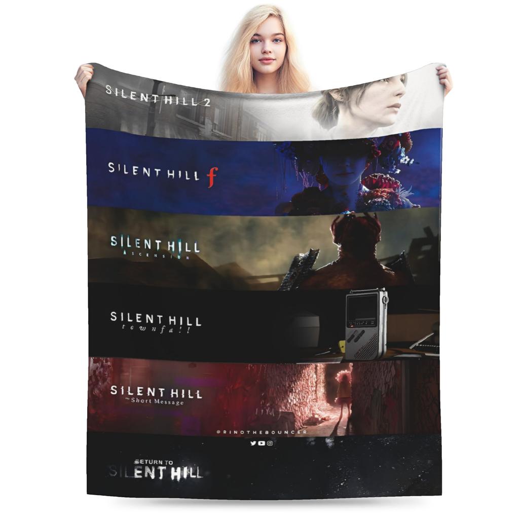 Плед Флис Silent Hill Расслабляющий Легкий Тонкий Плед Для Дома Покрывало