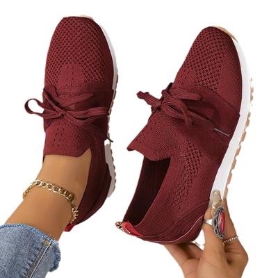 Женская повседневная обувь Модная дышащая сетчатая обувь для ходьбы Женские кроссовки на плоской подошве Обувь для спортзала Вулканизированная обувь Большие размеры 36-43