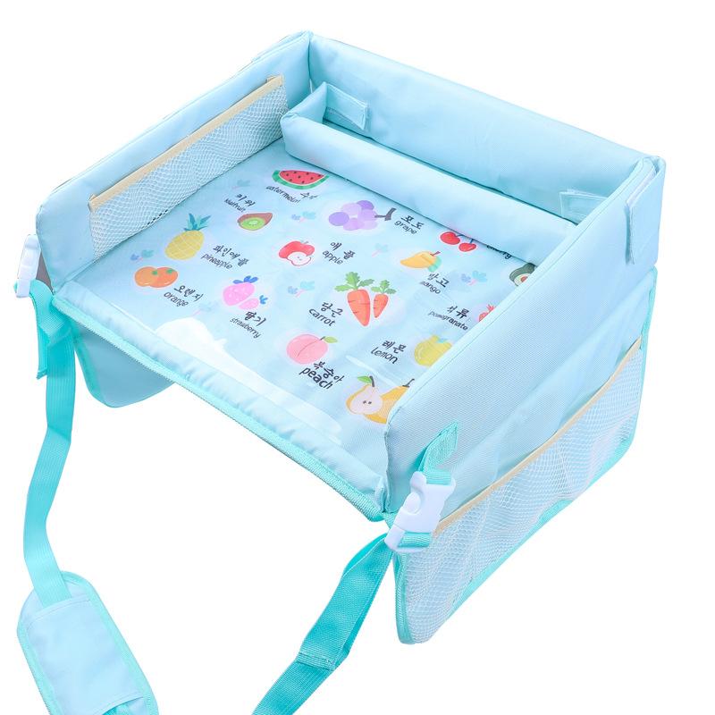Автокресло, поднос для путешествий, защитное сиденье, игровой стол, органайзер для хранения закусок, игрушек, подстаканник, водонепроницаемый для маленьких детей, детская коляска
