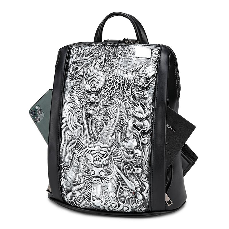 Jierotyx Водонепроницаемый рюкзак для девочек-подростков, готический рюкзак в стиле стимпанк, сумка через плечо, черный модный дорожный рюкзак на Хэллоуин