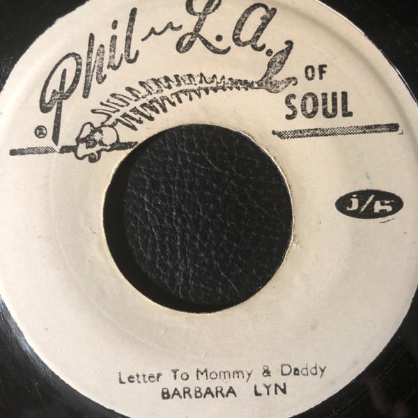 7-дюймовая пластинка BARBARA LYNN Letter To Mommy And Daddy Youll NONE Phil L.A. Из Так 1975 Ямайка SoulFunk Б/у