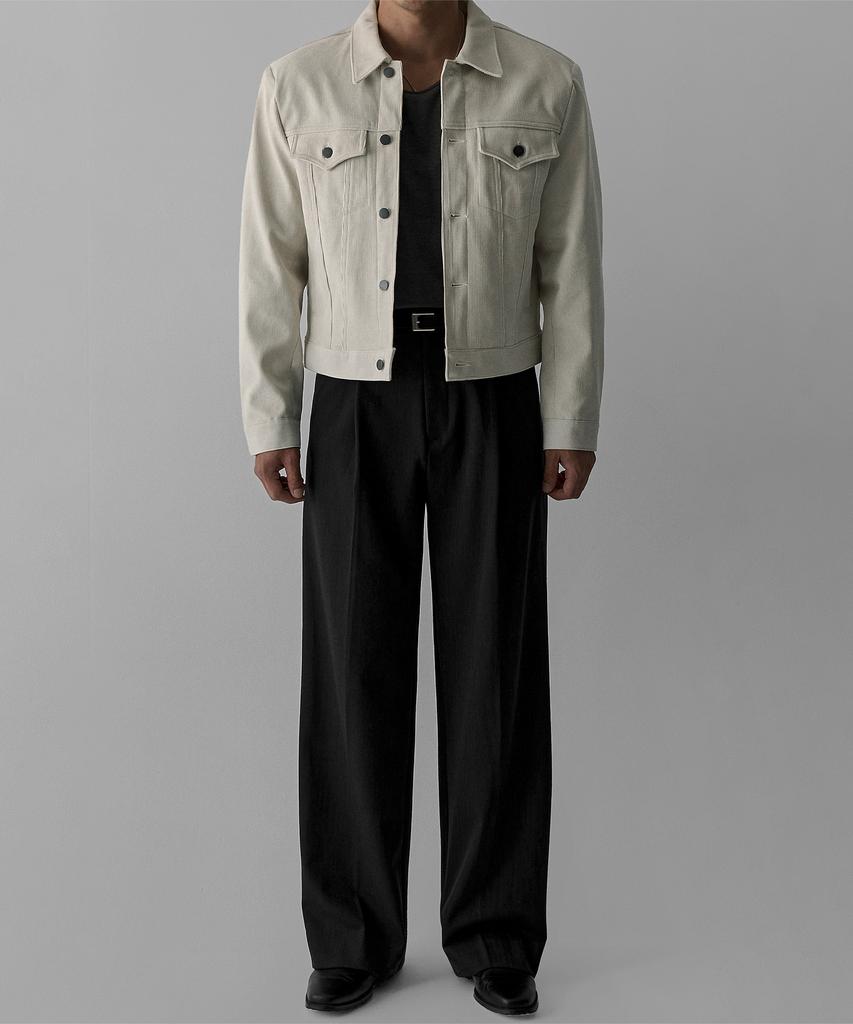 BOWLOW PRODUCT Corduroy Trucker Jacket [Ivory]
