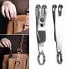 3 шт. Кольцо для ключей из нержавеющей стали с зажимом Сверхпрочный металлический брелок Зажим для кармана Держатель Мини Портативный EDC Инструмент для альпинизма на открытом воздухе