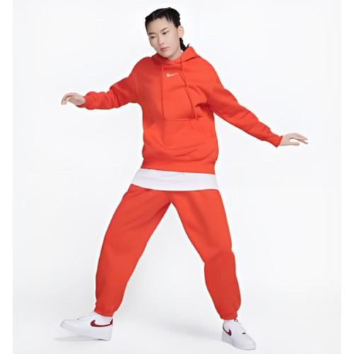 Nike Женское худи пуловер с однотонным логотипом и кулиской
