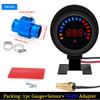 52MM Water Temp Gauge 12~24V LCD Digital Water Thermometer Meter with Sensor + Adapter Joint Pipe Radiator for Car Motorcycle