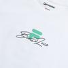 Fila Fusion Баскетбольный Принт Буквы Модный Спортивный Простой Пуловер Круглый Вырез Короткий Рукав Футболка Женская Футболка Белый T11W325112FWT