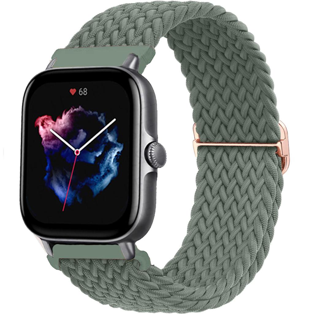 Плетеный ремешок Solo loop для Amazfit bip 6 5 GTS/4/2/2e/3/GTS2 Mini/20 мм 22 мм браслет для часов ремешок Amazfit GTR/4/2/3/47/Pro