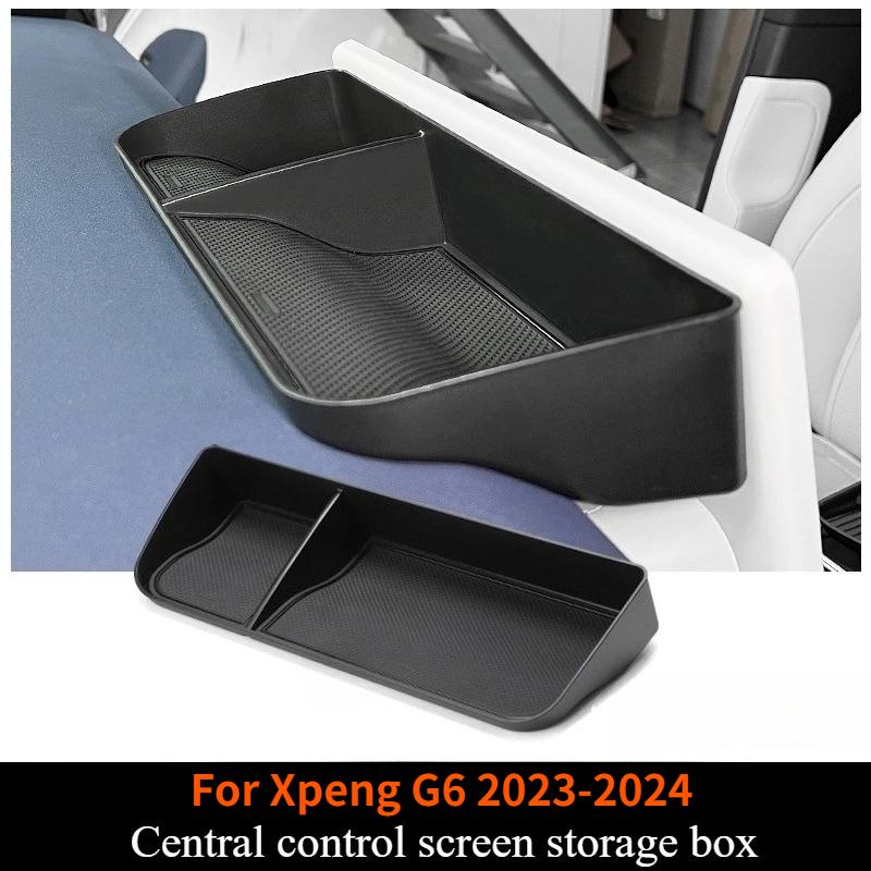 For Xpeng G6 2024 2025 Under Seat Storage Box Car Accessories Drawer Type Organizer Storage Front Seat Lower Box Case Parts