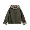 Unisex Oversized Winter Puffer Jacket With Faux Fur Collar Warm Cotton-Padded Hooded Coat Youth Casual Wear