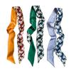 Korean version of spring, autumn and summer new long silk scarf women's headband decorative scarf professional scarf thin narrow tie bag streamer