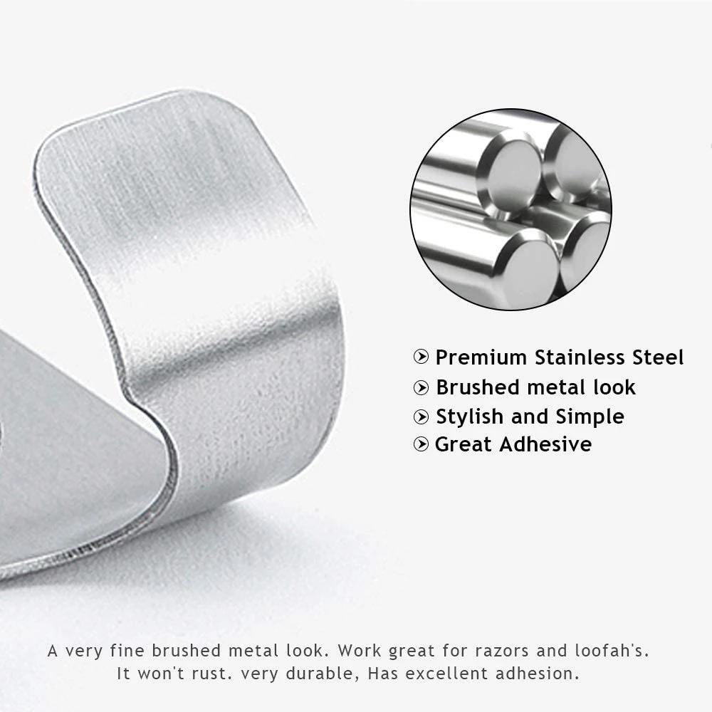 Кухонная полка для бритвы из нержавеющей стали, органайзер для ванной комнаты, держатель для бритвы на присоске, настенные крючки, полка для бритвы, стеллаж для хранения в ванной комнате