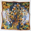 Silk Tree Of Life Mulberry Silk Silk Scarf Women'S Spring And Autumn Versatile 65Cm Square Scarf Silk Scarf