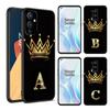 Черный силиконовый чехол для телефона с золотыми буквами короны для OnePlus 9 10 11 12 ACE 2V Pro 9RT 10T 10R Nord CE 2 3 Lite N10 N20 N30 5G
