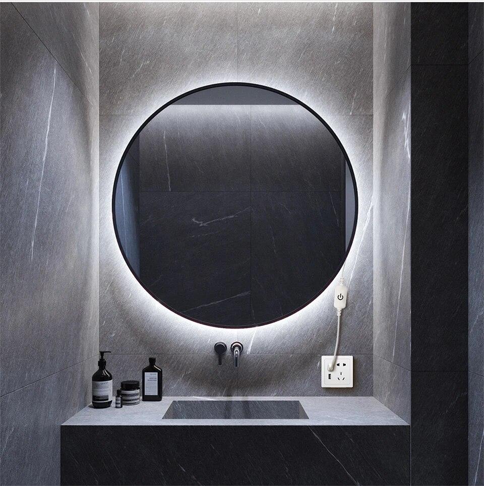 5V USB LED Neon Light Strip Touch Sensor Dimmable Flexible Neon Sign Tape 120LED With Wireless Remote Control Ribbon Room Decor